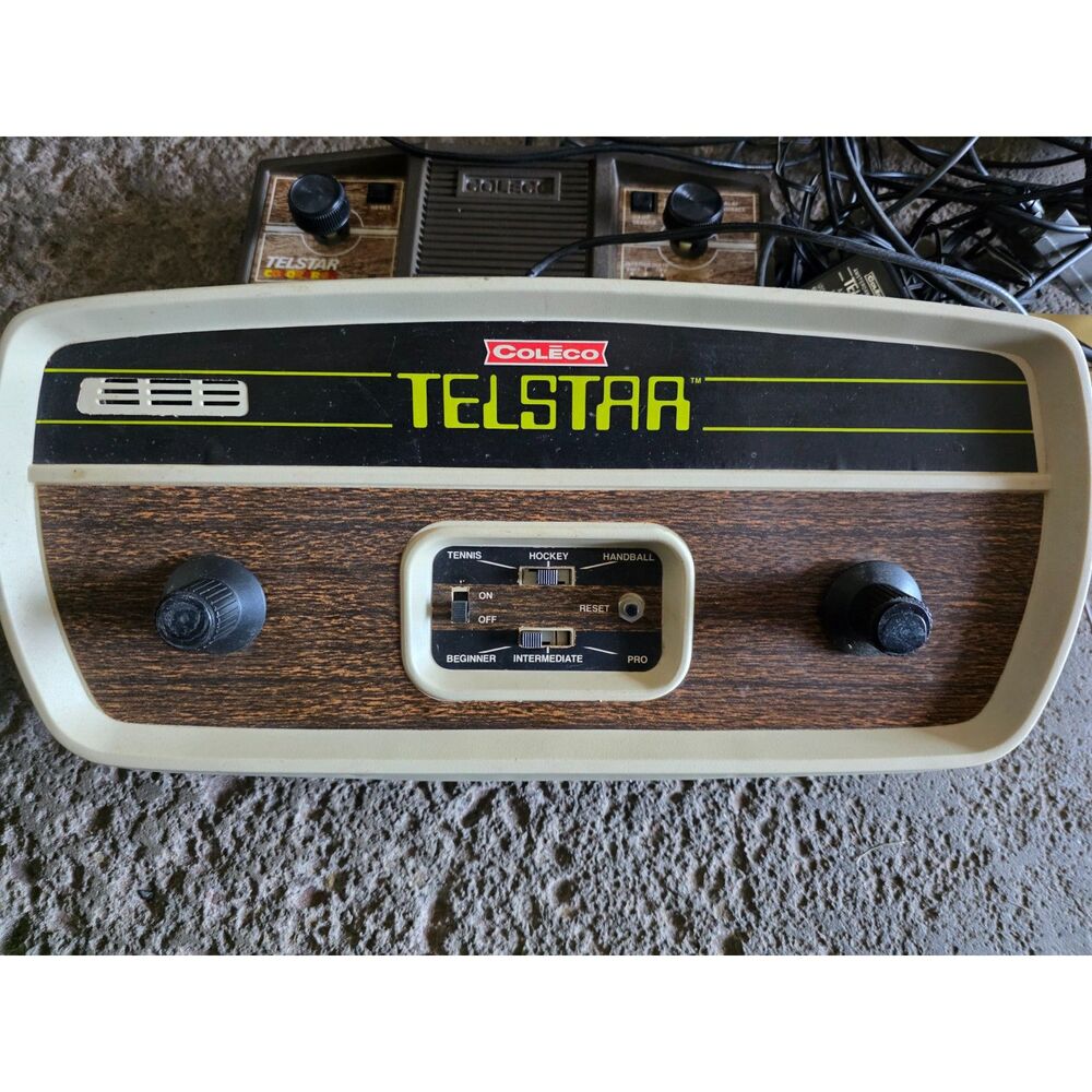 Vintage Coleco Telstar Classic 6040 & Colortron 6045 Pong Consoles Lot